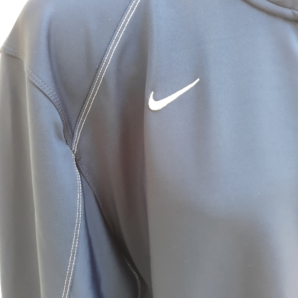 Exc Nike Ls 1/4 Zip Navy warm up pullover jkt Lg - Picture 5 of 8